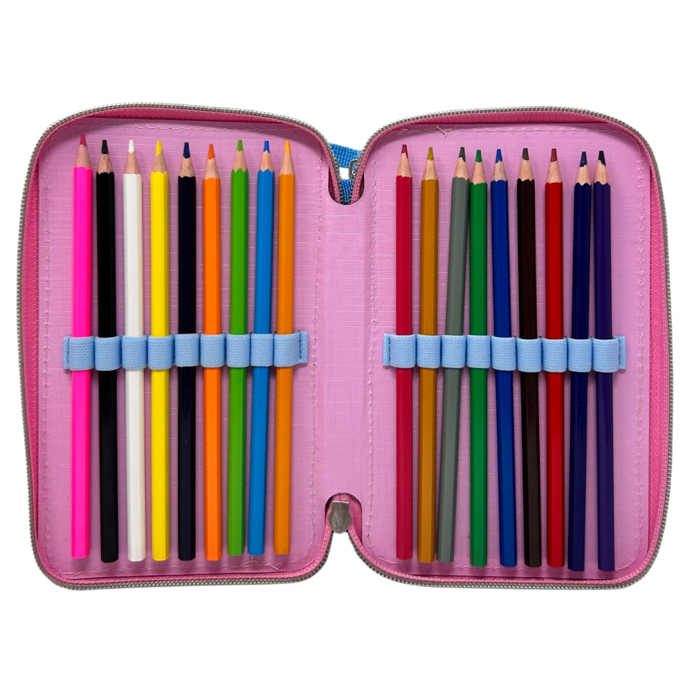 Astuccio 3 zip Principesse