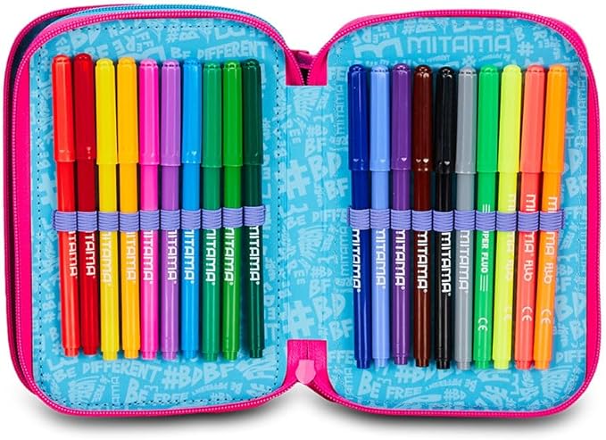 Astuccio 3 zip RAINBOW CAT Mitama
