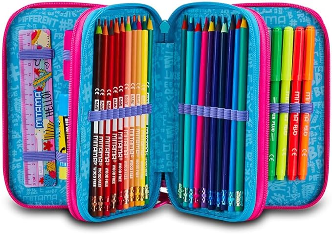 Astuccio 3 zip RAINBOW CAT Mitama