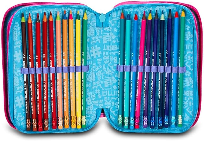 Astuccio 3 zip RAINBOW CAT Mitama