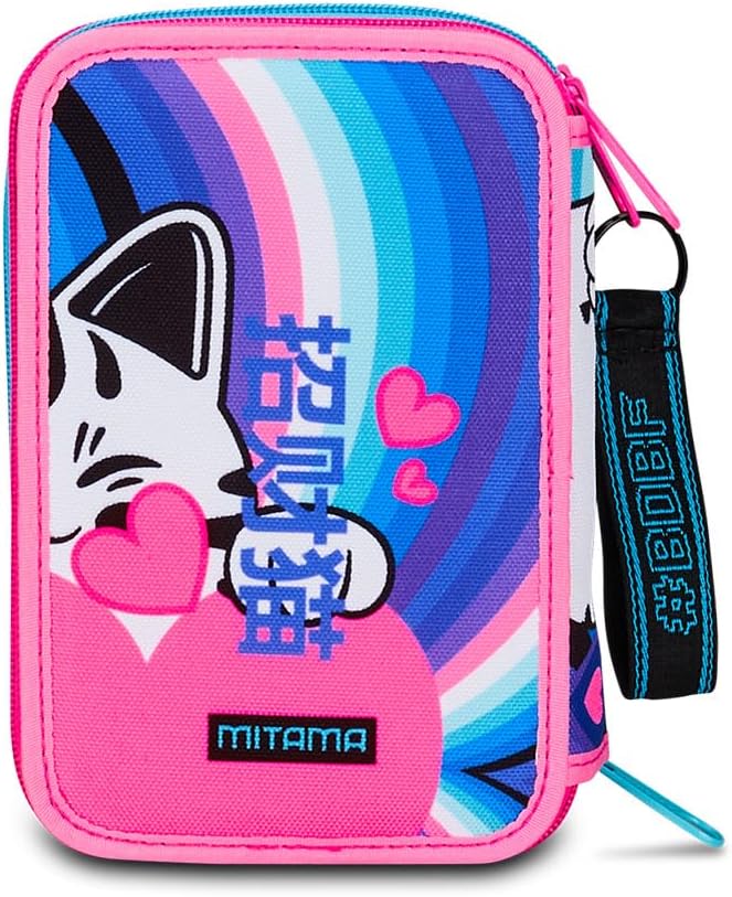 Astuccio 3 zip RAINBOW CAT Mitama