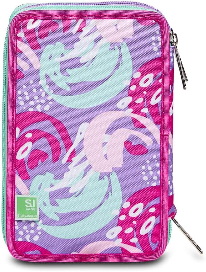Astuccio 3 Zip SEA BEAUTY, Rosa