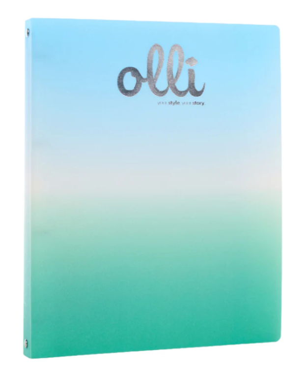 Raccoglitore 4 Anelli Glitter Rainbow Olli