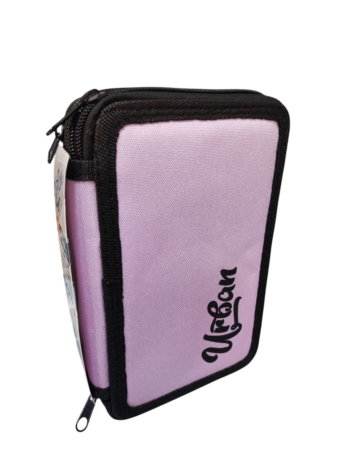 Astuccio 3 zip Urban rosa