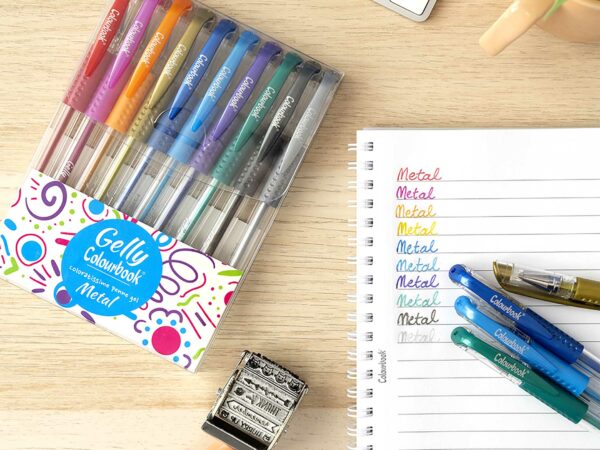Set 10 penne gel Gelly – Metal