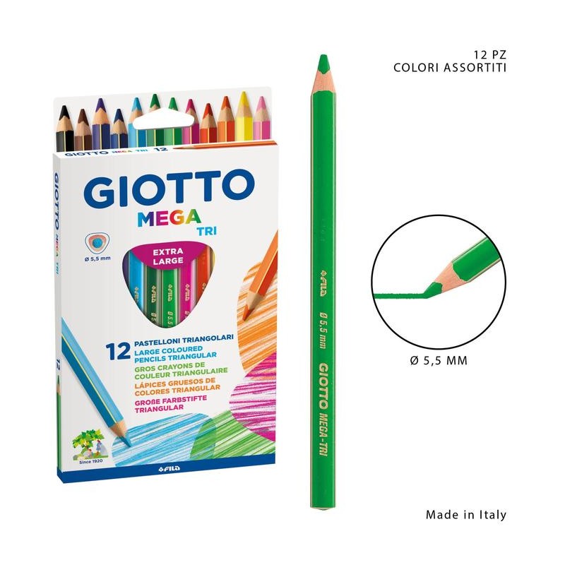 Pastelli Giotto Mega 12