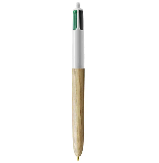 Penna Bic 4 colori Wood