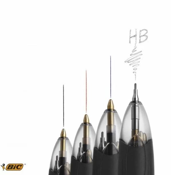 Penna Bic 3 colori+matita