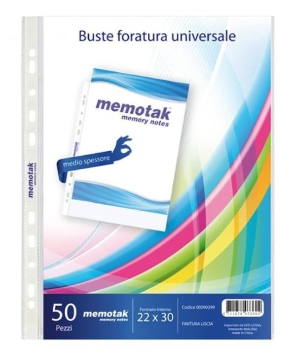 Buste forate A4 trasparenti