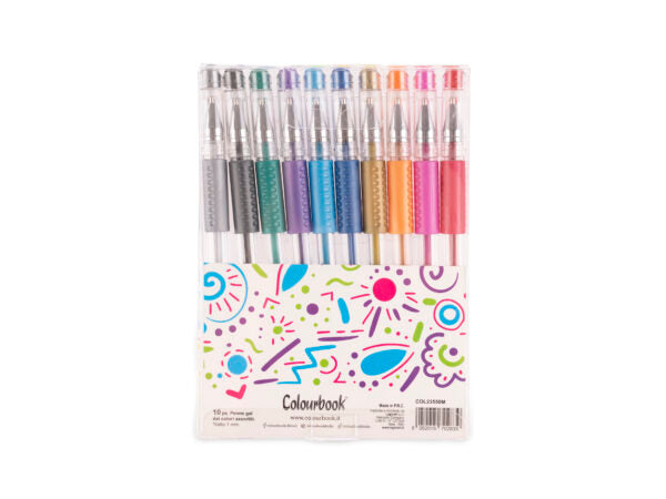 Set 10 penne gel Gelly – Metal