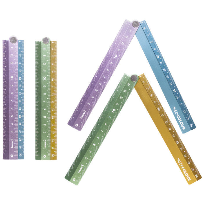 Righello Arda pieghevole in alluminio 15-30 cm