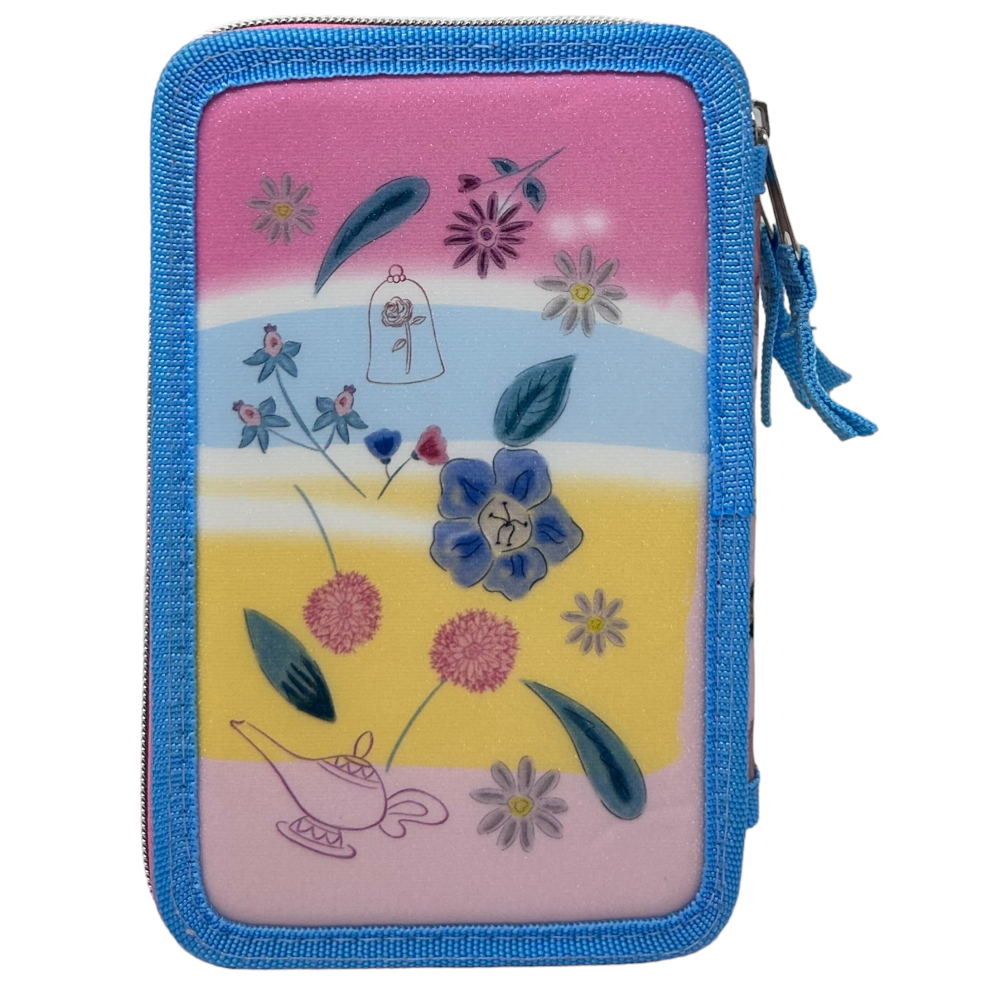 Astuccio 3 zip Principesse