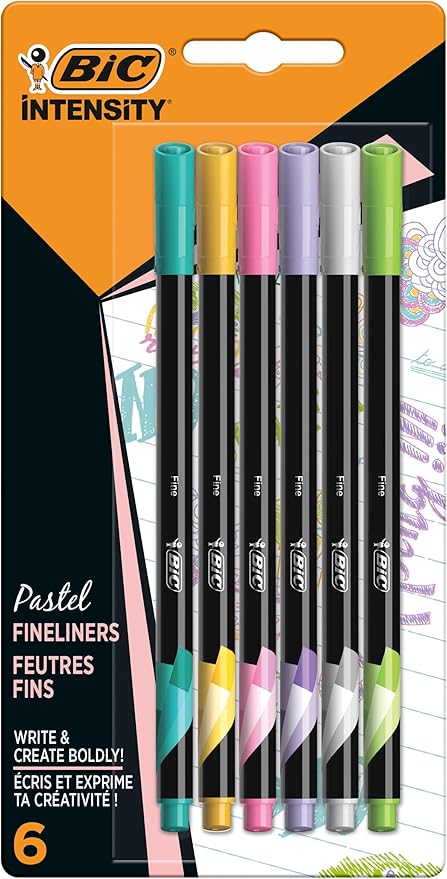 Bic Intensity Fineliners pastel