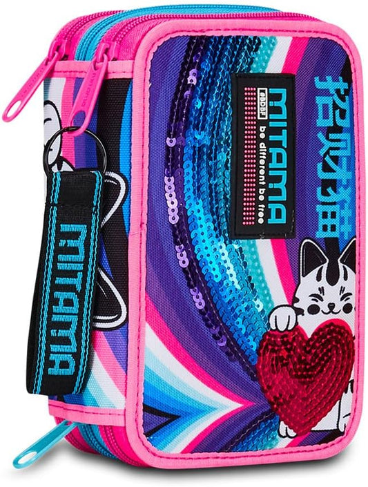Astuccio 3 zip RAINBOW CAT Mitama
