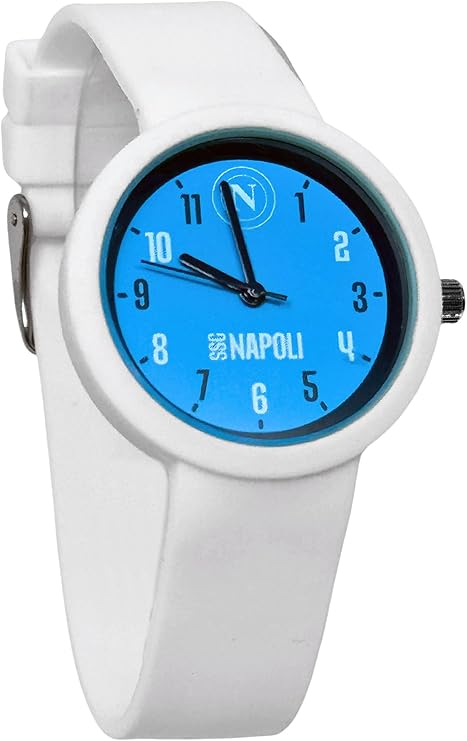 Orologio da polso analogico KID SSC NAPOLI bianco