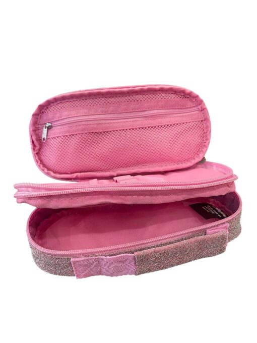 Astuccio ovale Swipe rosa glitter