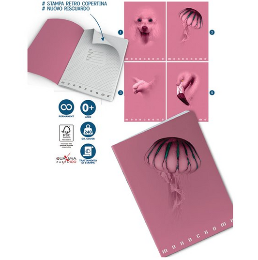 Quaderno Monocromo Pink