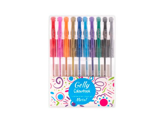 Set 10 penne gel Gelly – Metal