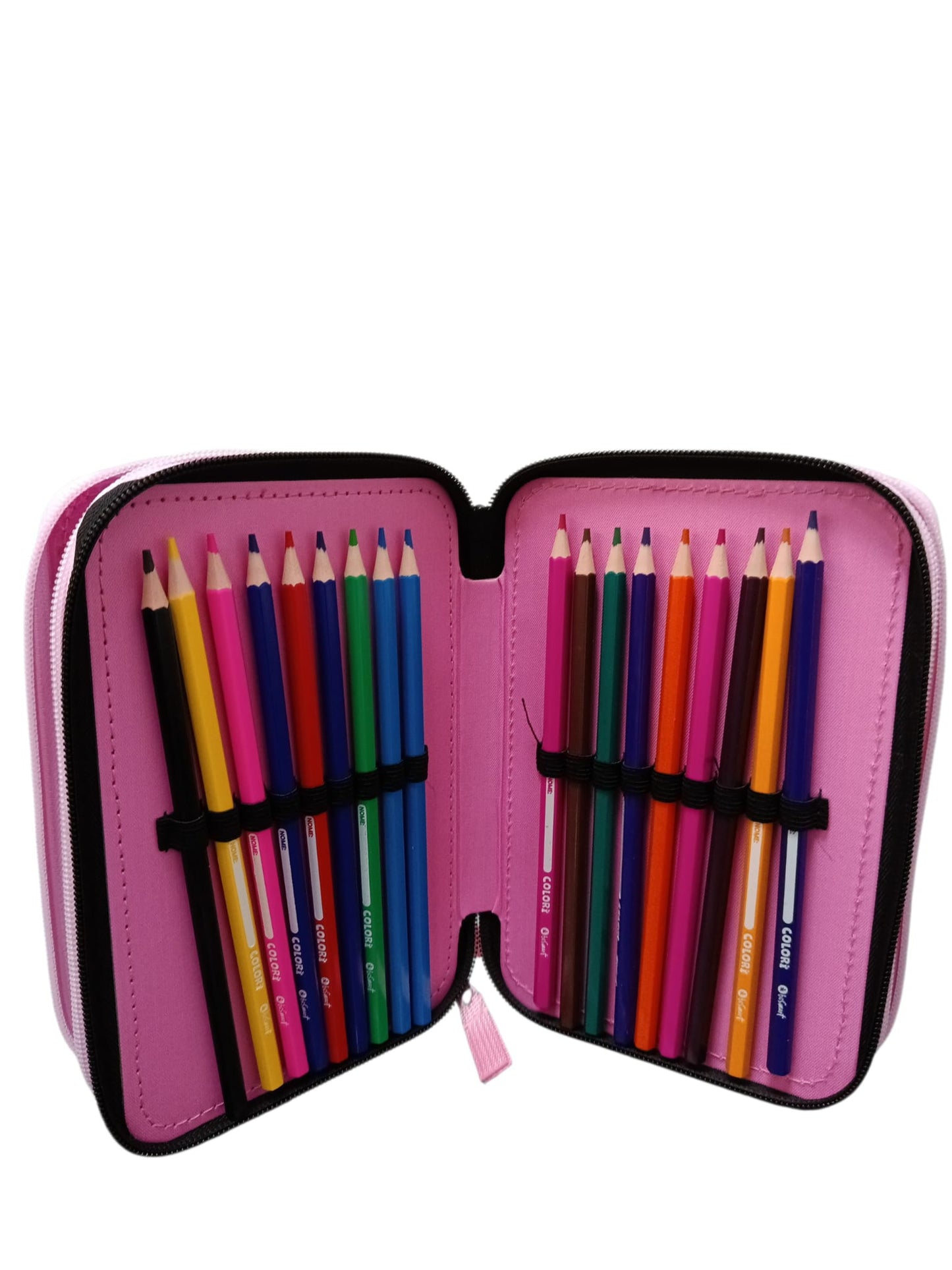 Astuccio triplo 18+18 abstract rosa Be Smart
