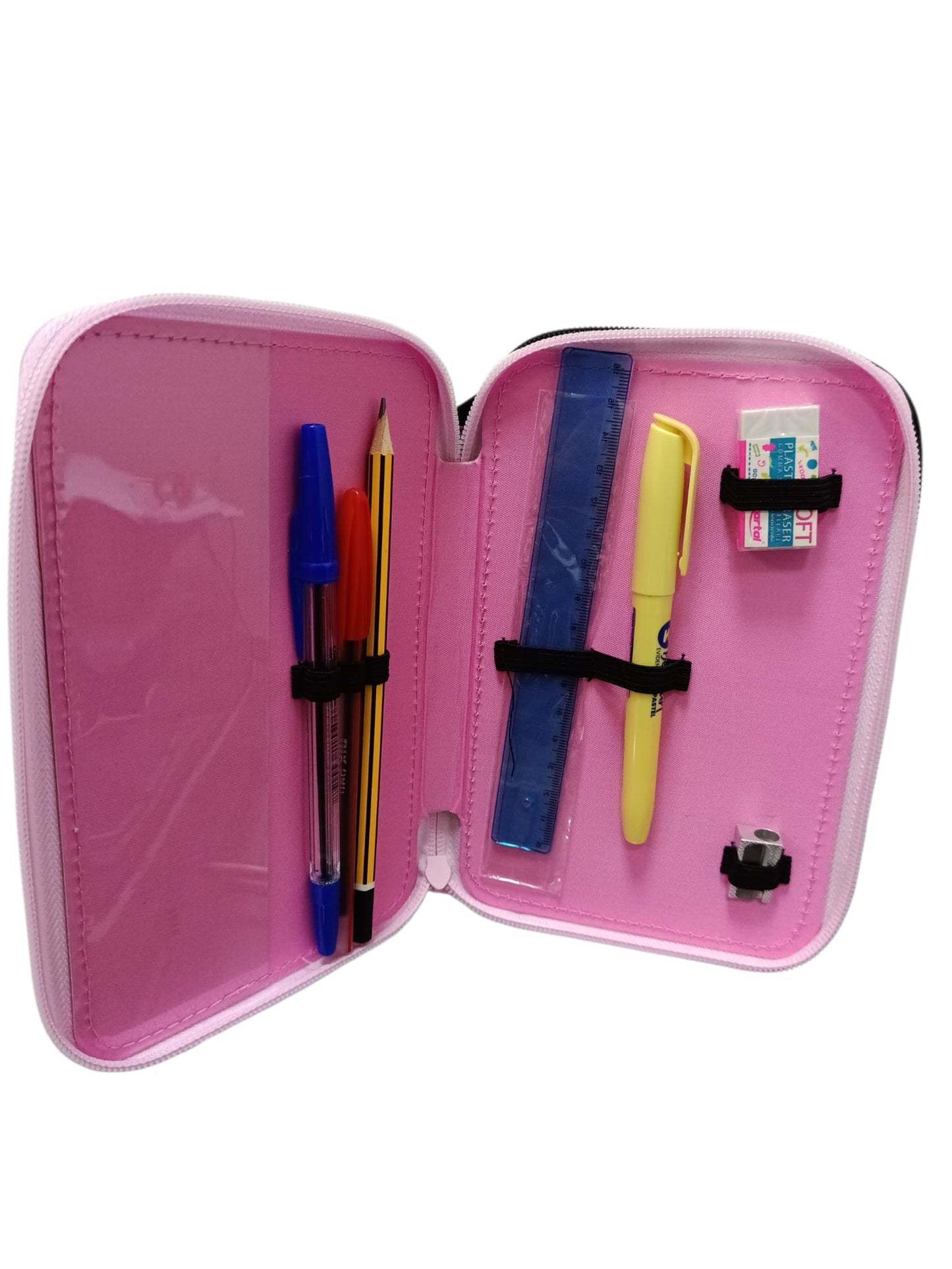 Astuccio triplo 18+18 abstract rosa Be Smart