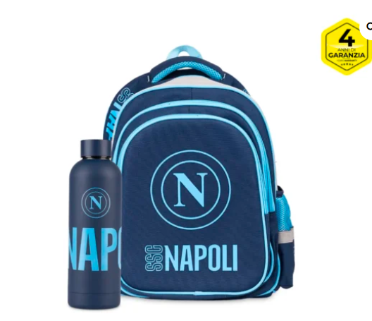 Zaino scuola SSC Napoli Dark Blue con borraccia omaggio