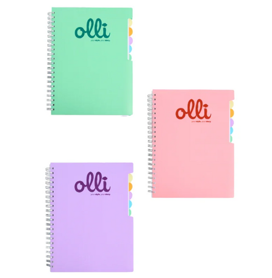 Maxi Quaderno Spiralato Con Divisori Olli