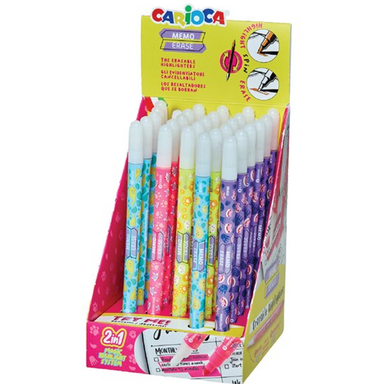 Evidenziatore cancellabile Carioca Wild Collection