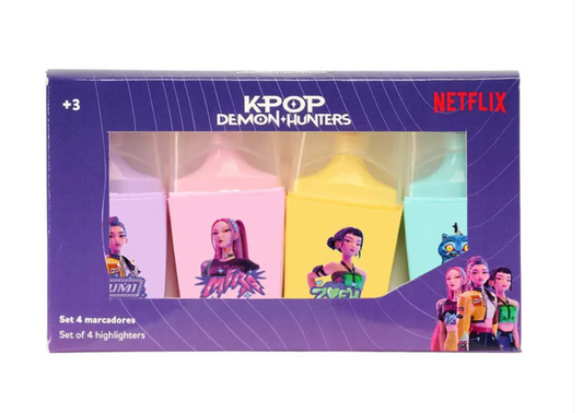 KPOP set 4 mini evidenziatori