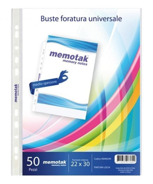 Buste forate A4 trasparenti