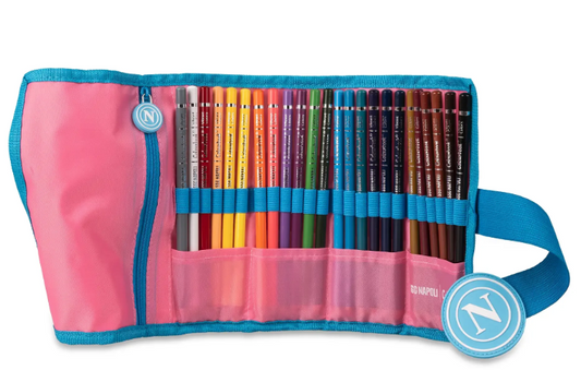 Astuccio portapastelli a rotolo SSC Napoli – 24 pastelli